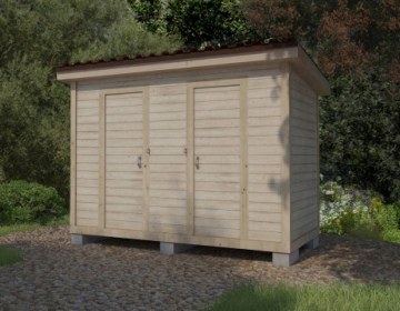 Хозблок мини с двумя секциями 2.5х3